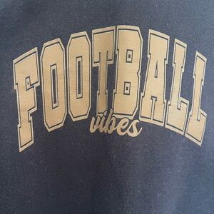 Gildan Heavy Blend Navy Blue Football  Women's Top